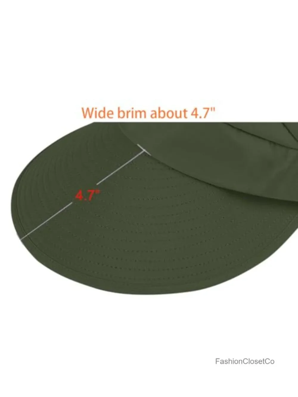 Wide Brim UV Protection Sun Hat Packable Visor with Chin Strap Floppy